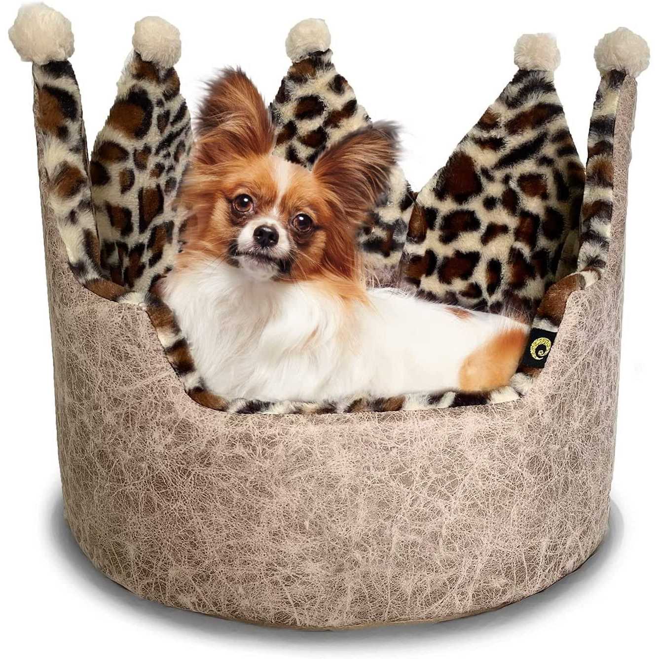 Precious Tails Leopard Crown Bed