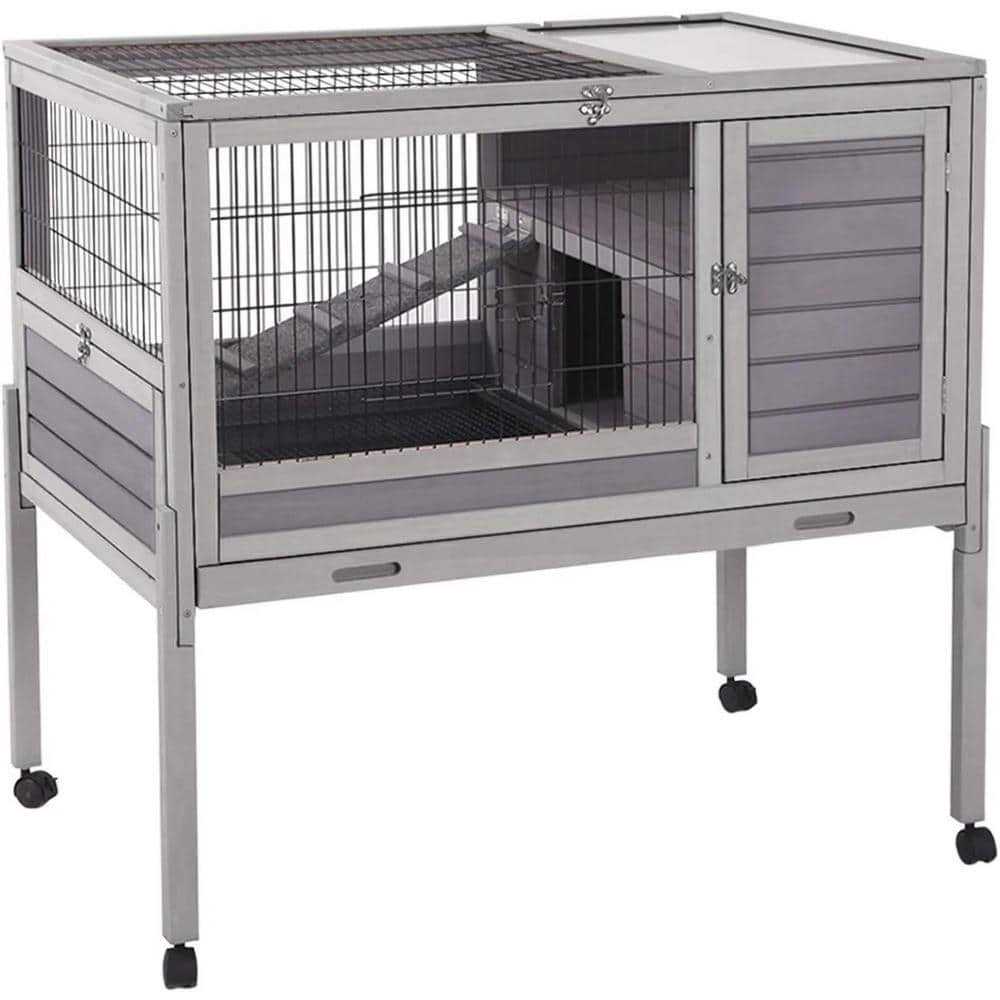 Aivituvin Rabbit Hutch Indoor Bunny Cage