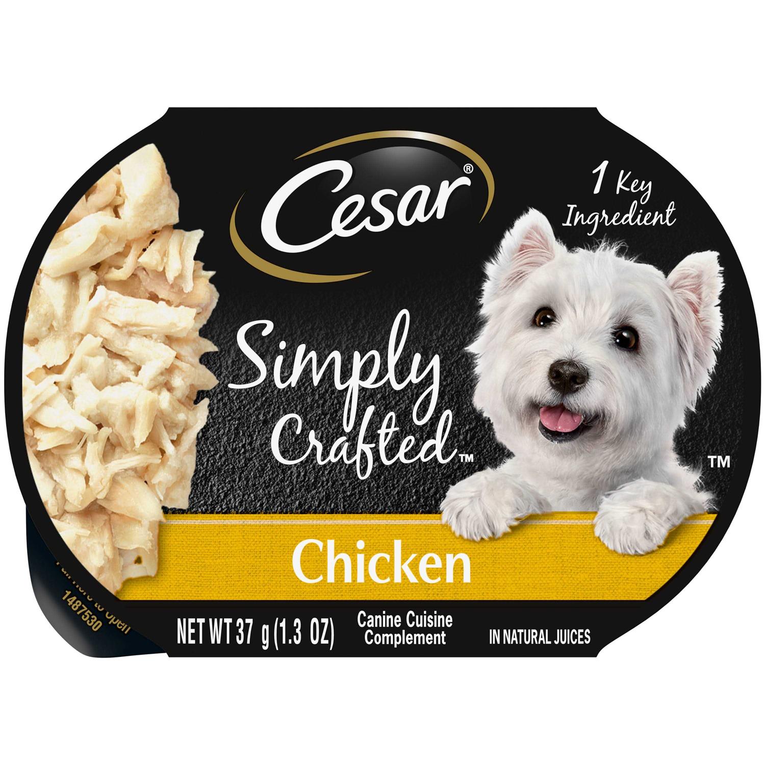 Cesar Simply Crafted Chicken Wet Dog Food