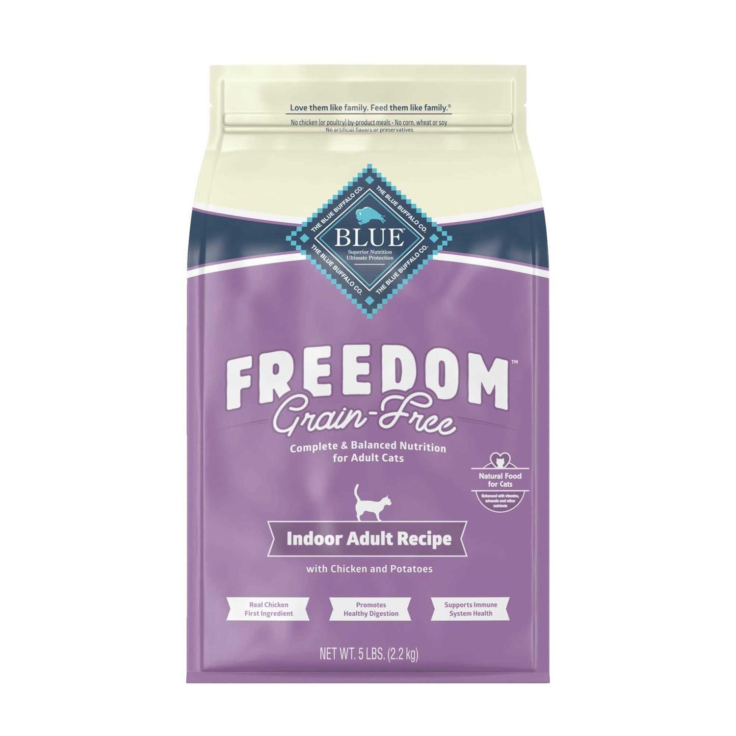 BLUE Freedom Grain-Free Indoor Adult Dry Cat Food