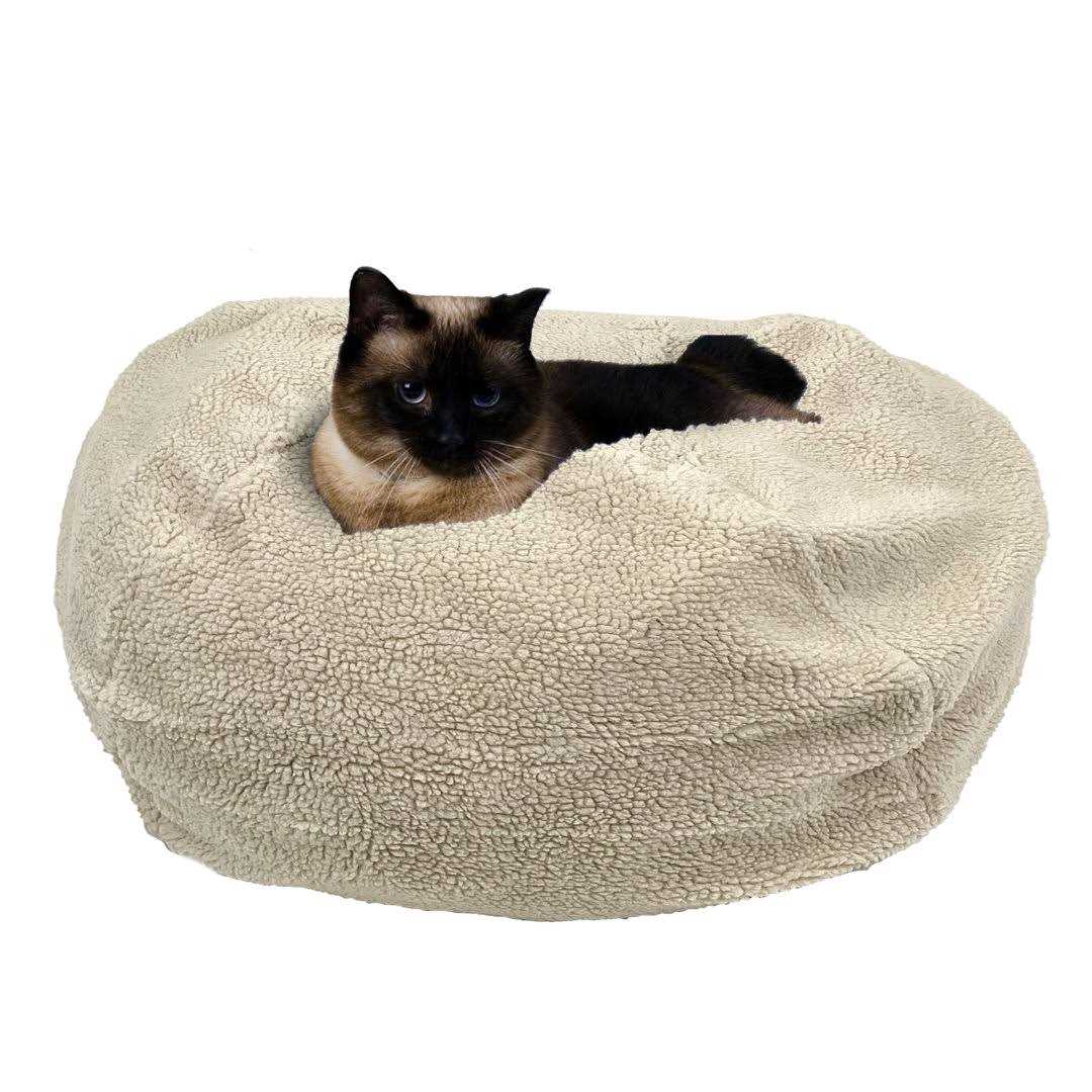 Carolina Pet Sherpa Puff Ball Bed