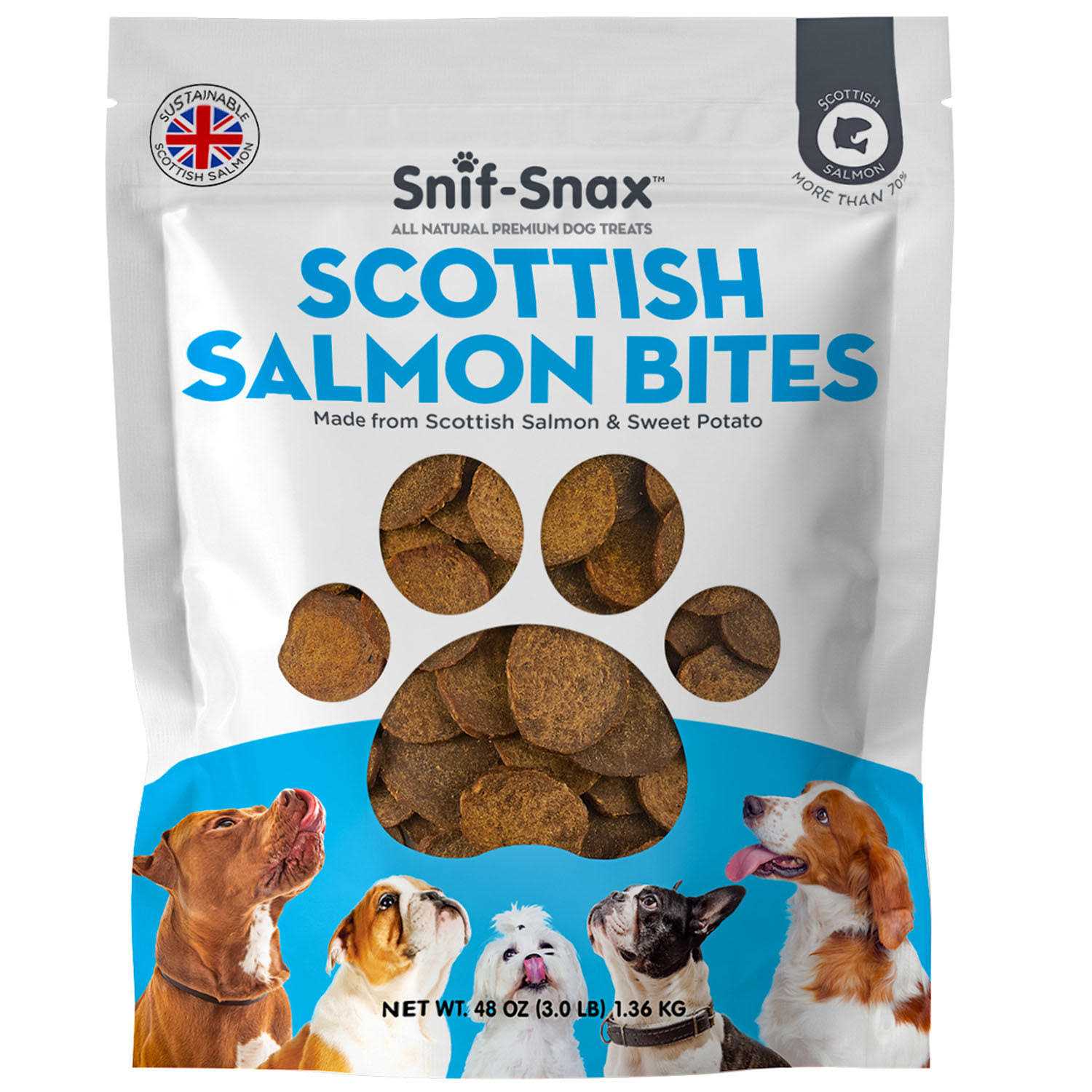 Snif-Snax Scottish Salmon Bites Dog Treats