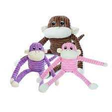 ZippyPaws Spencer The Crinkle Monkey Dog Toy