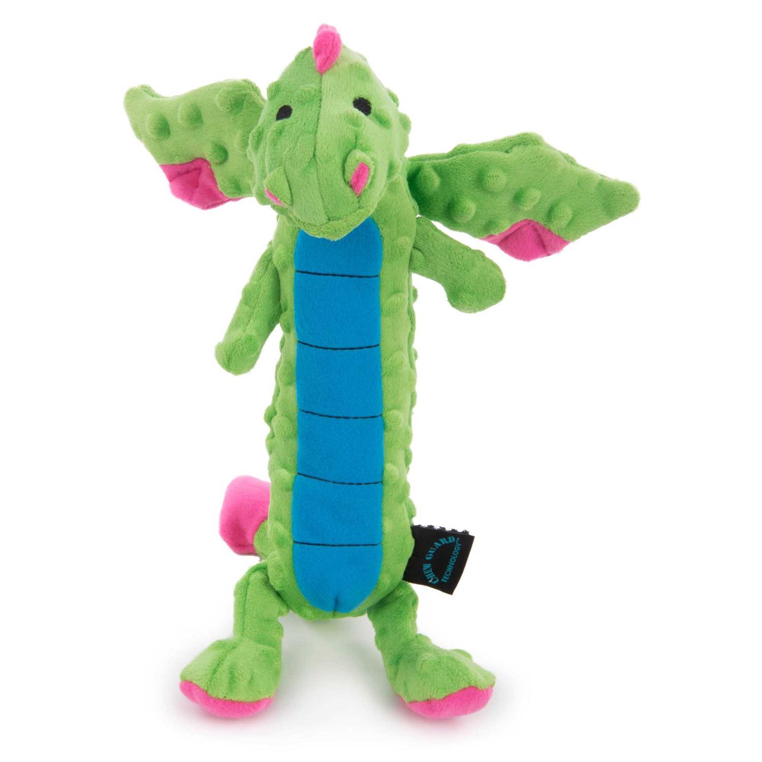 goDog Dragons Skinny Chew Guard Dog Toy