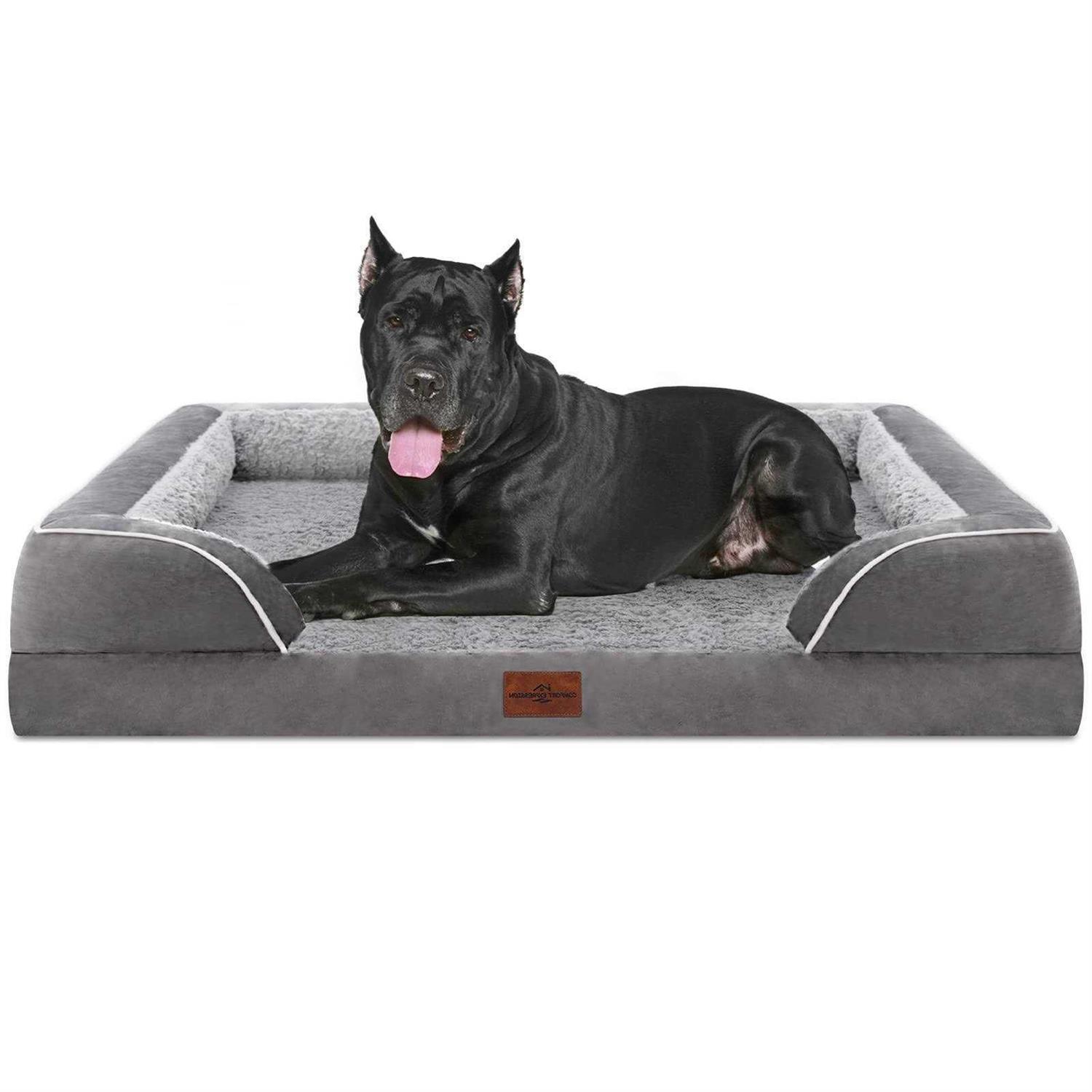 Comfort Expression Jumbo Dog Bed for Extra Large Dogs Waterproof Orthopedic Dog Bed