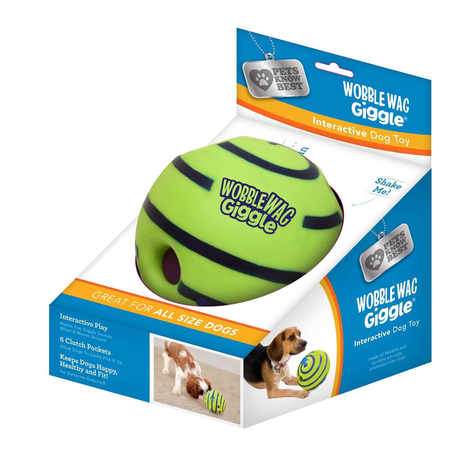 Wobble Wag Giggle Ball Dog Toy