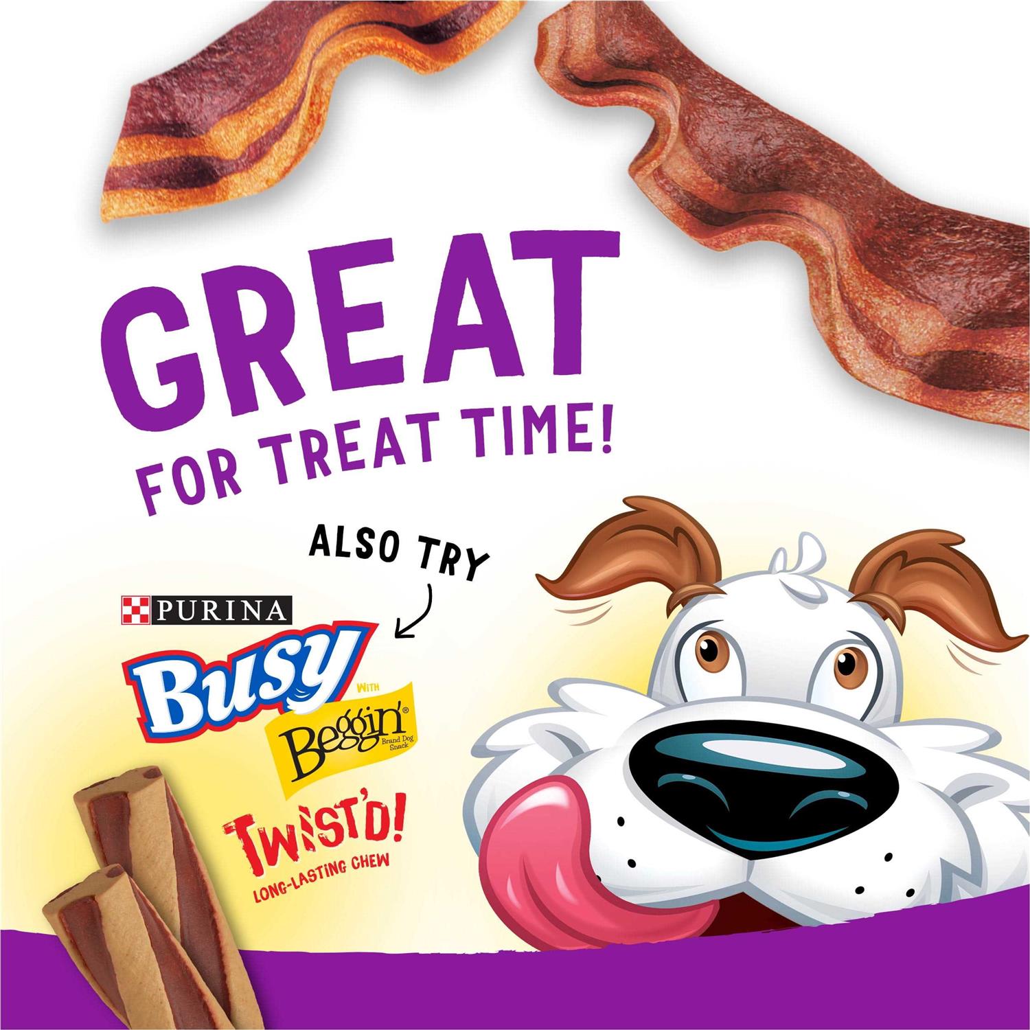 Purina Beggin Hamlets Haunted Handbook of Tricks and Treats Original with Bacon and with Bacon and Cheese Flavor Halloween Dog Treats