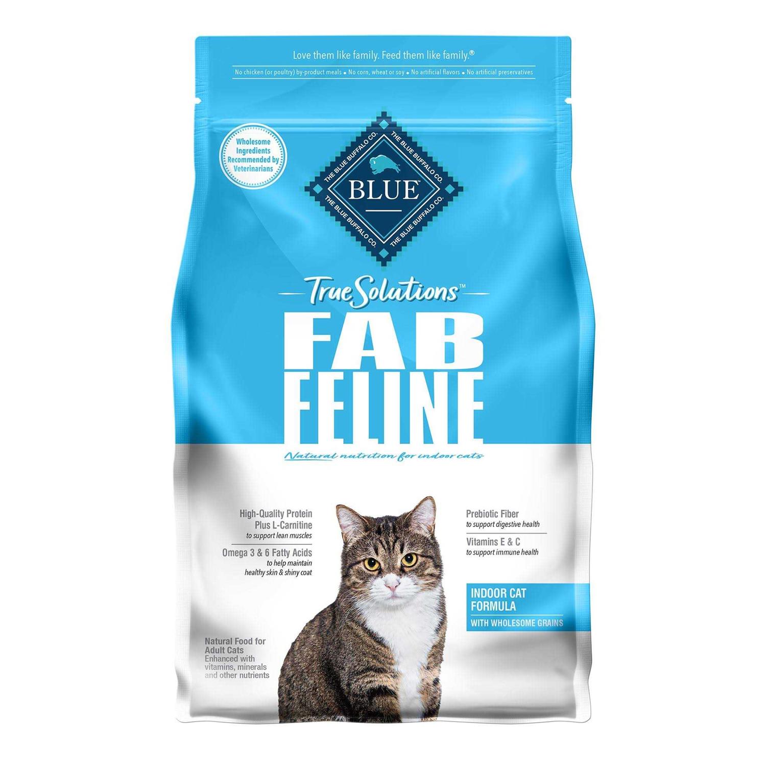 Blue Buffalo True Solutions Fab Feline Natural Chicken Indoor Adult Dry Cat Food