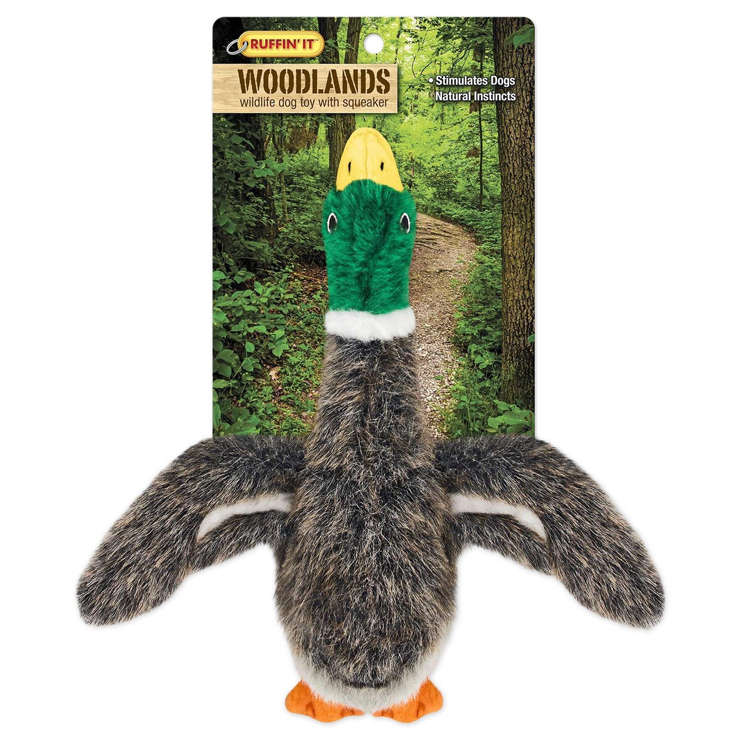 Ruffin’ It Woodlands Mallard Plush Dog Toy
