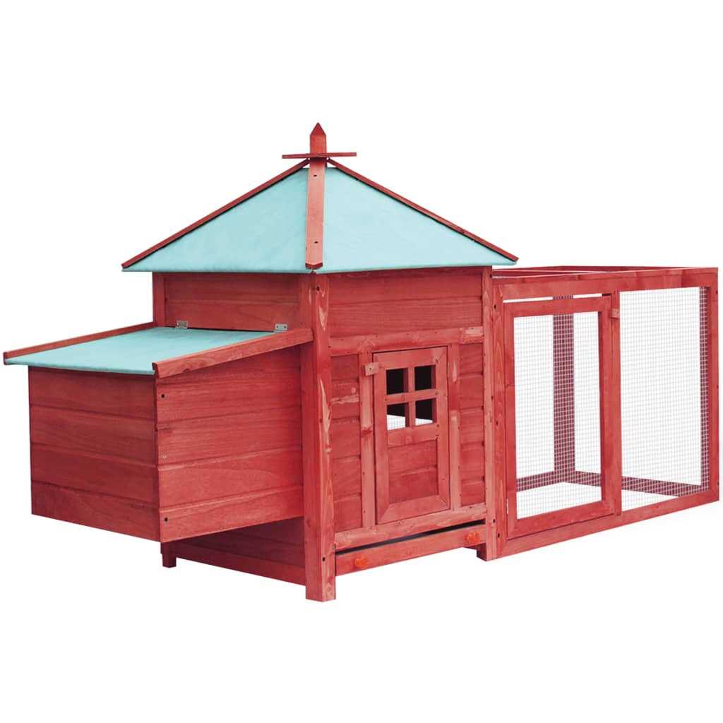 vidaXL Chicken Coop with Nest Box