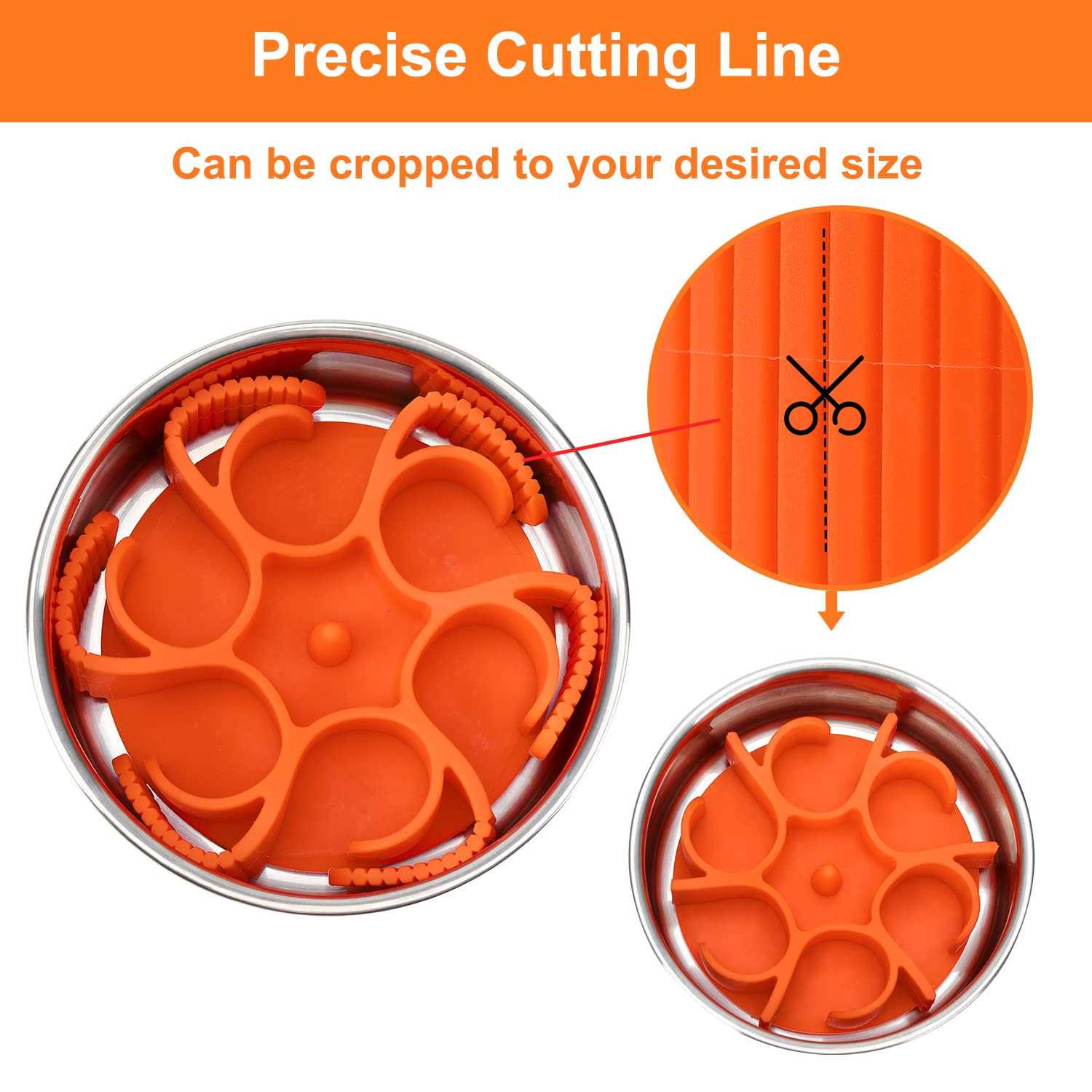 Anipaw Dog Slow Feeder Dog Bowls Silicone Spiral Dog Food Bowls Feeder Insert to Slow Down Eating for Large Medium Small Breed Dogs Perfect