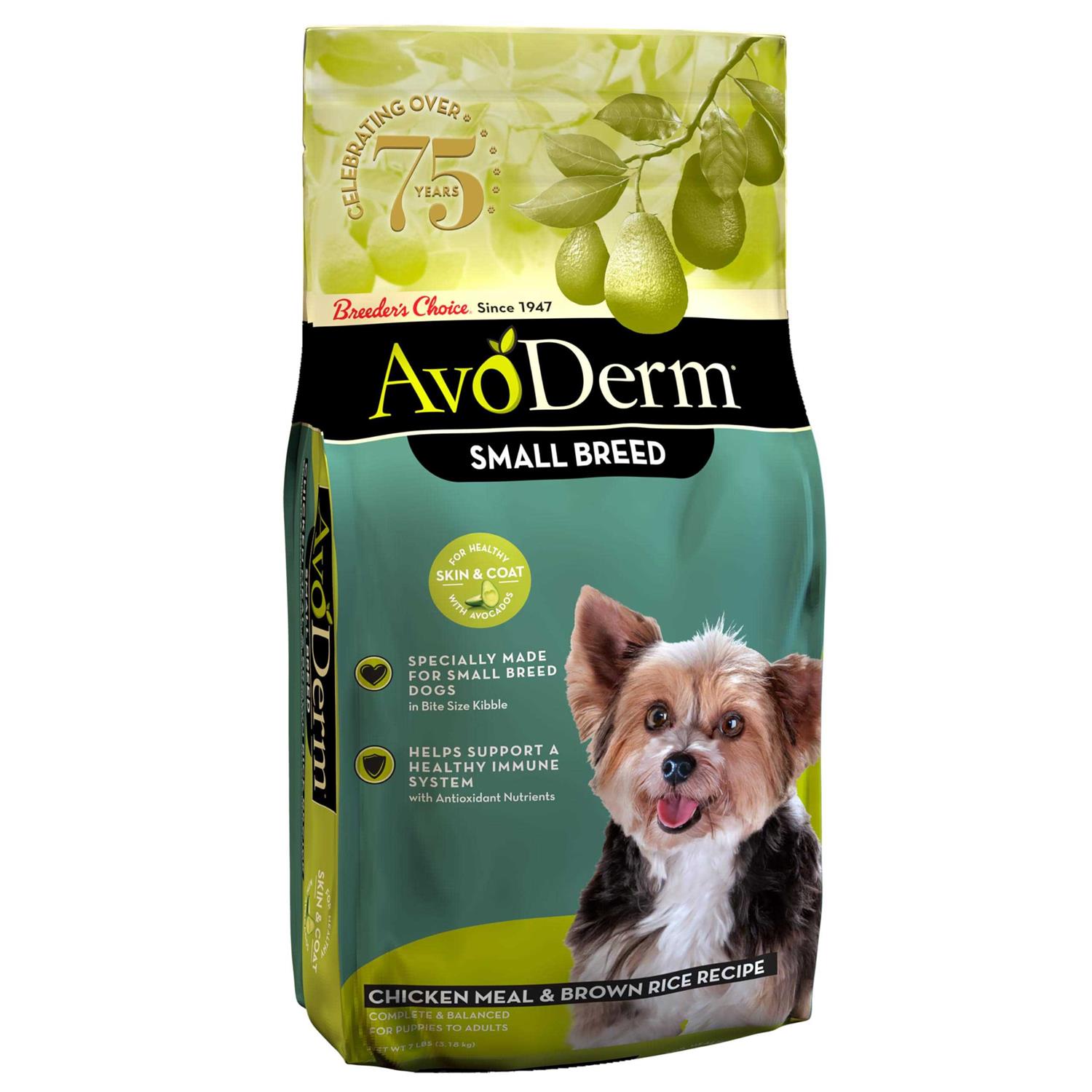 AvoDerm Natural Chicken Meal & Brown Rice Small Breed Adult Dog Food