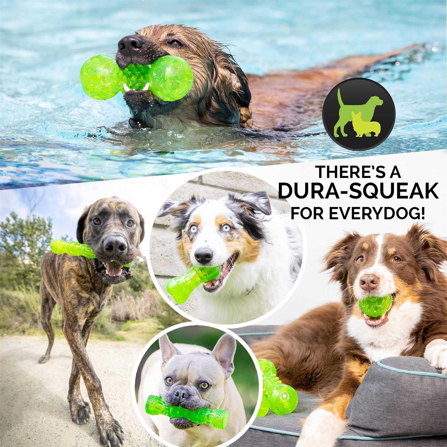 Hyper Pet Dura-Squeaks Dog Toy Ball