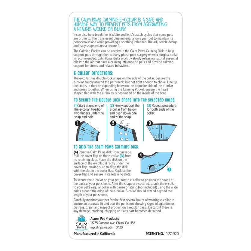 Calm Paws Calming Dog E-Collar