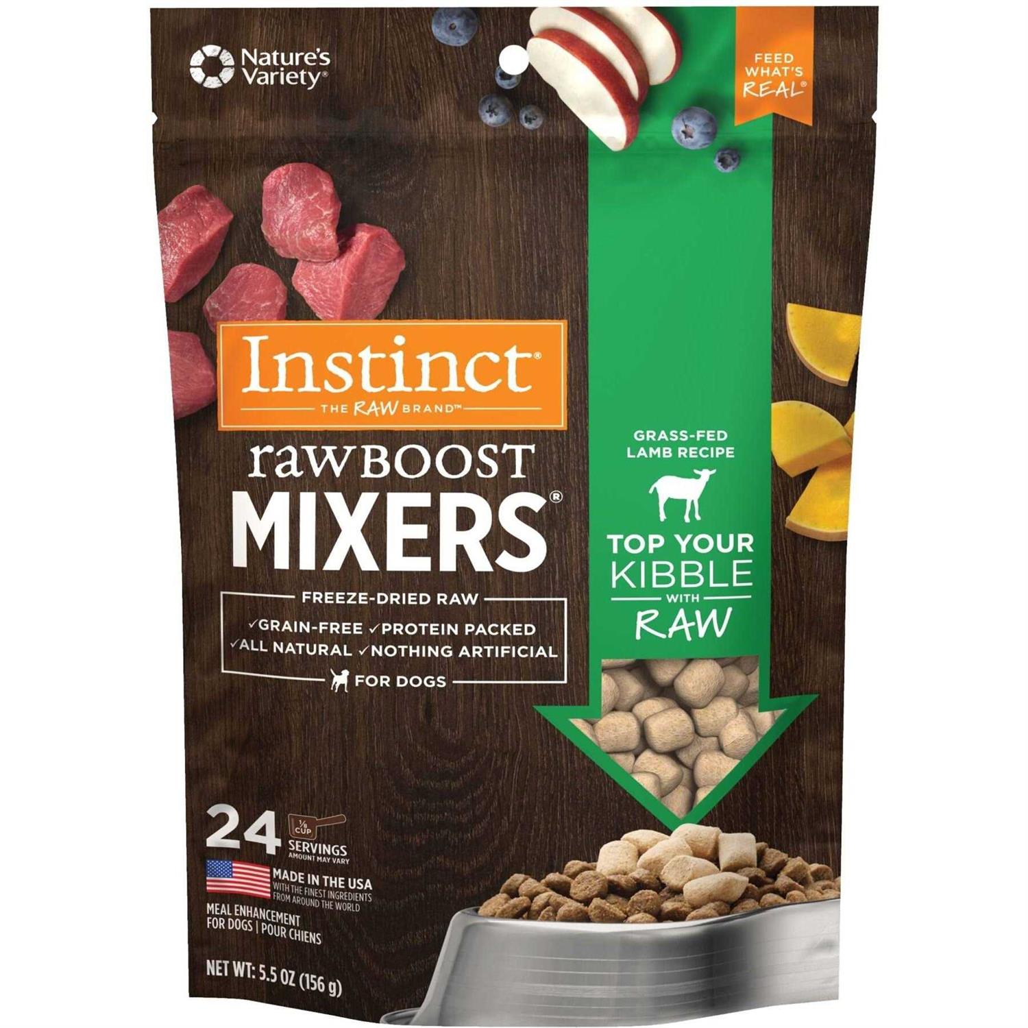 Instinct Freeze-Dried Raw Boost Mixers Grain-Free Recipe Dog Food Topper