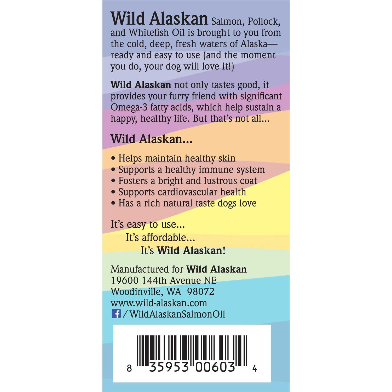 Wild Alaskan Salmon Oil Based Omega 3 Dog Food Supplement