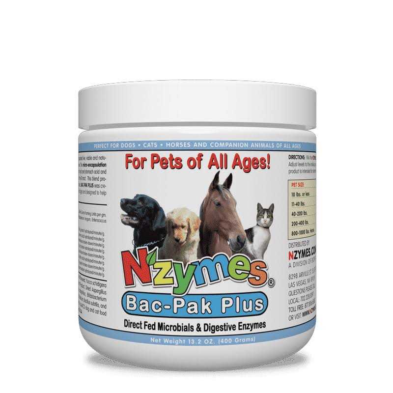 Nzymes Bac-Pak Plus 400gm for Pets
