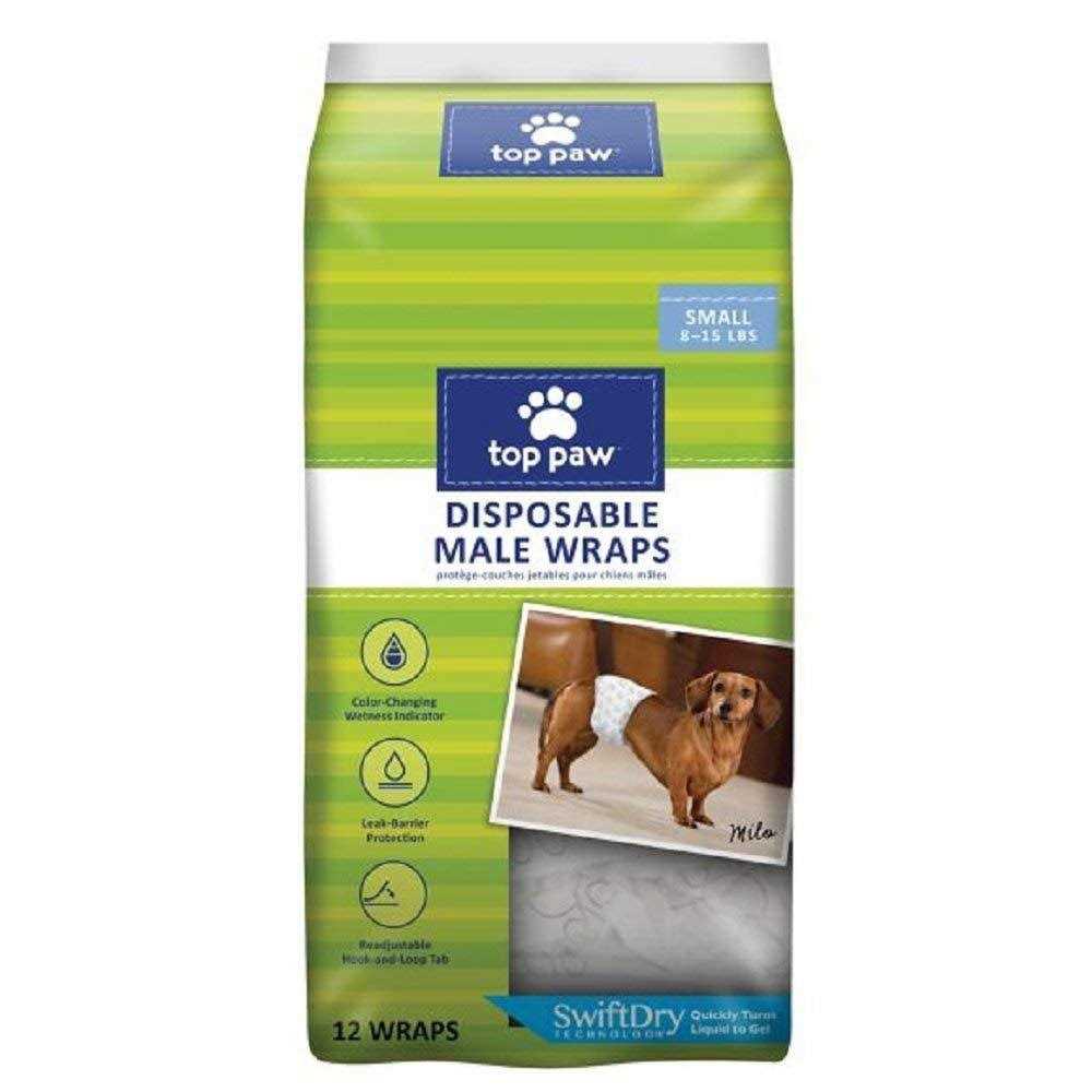 Top Paw Disposable Male Wrap Dog Diapers