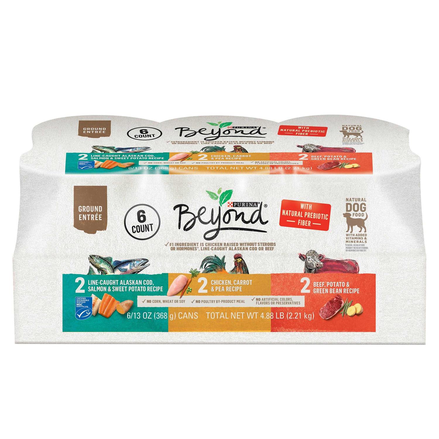 Purina Beyond Chicken, Beef and Cod Ground Entree Grain Free Wet Dog Food