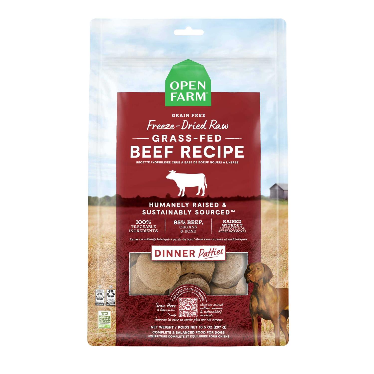 Open Farm Freeze Dried Raw Patties Dog Food