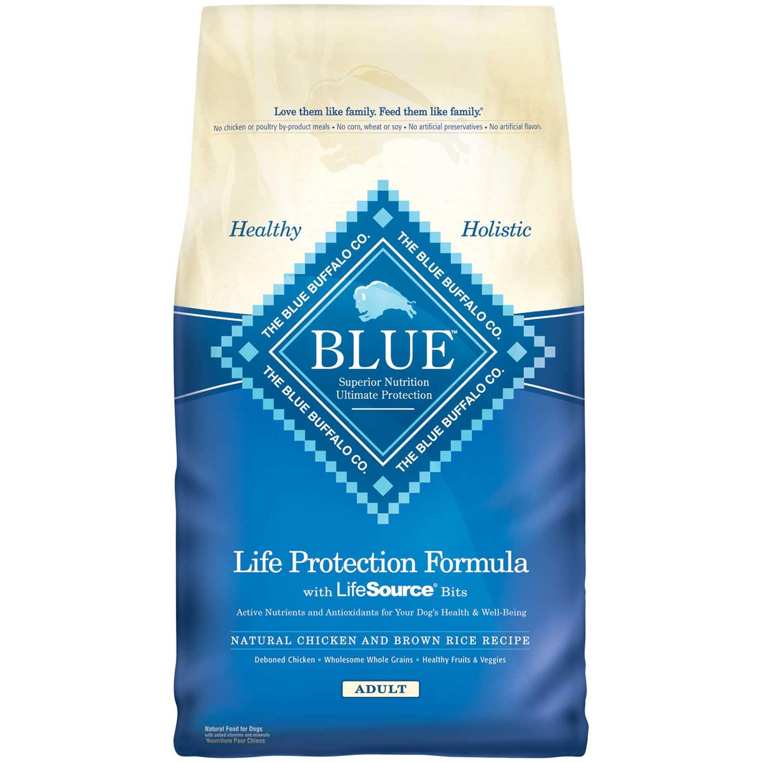 Blue Buffalo Life Protection Dry Adult Dog Food Chicken and Brown Rice