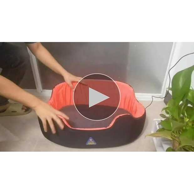 jojopepe washable dog bed heated cat bed for medium Small pets with warming temperature