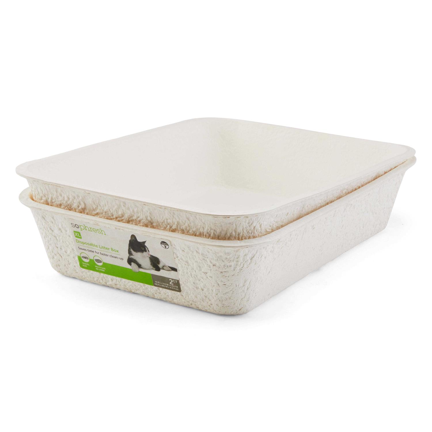 So Phresh Disposable Cat Litter Box Set