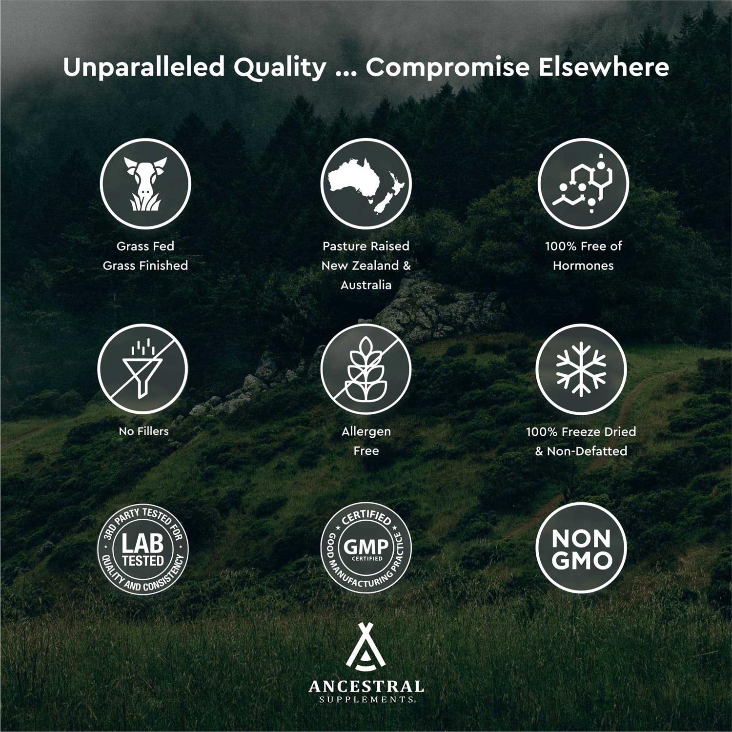 Ancestral Supplements Grass Fed Beef Bone and Marrow Supplement