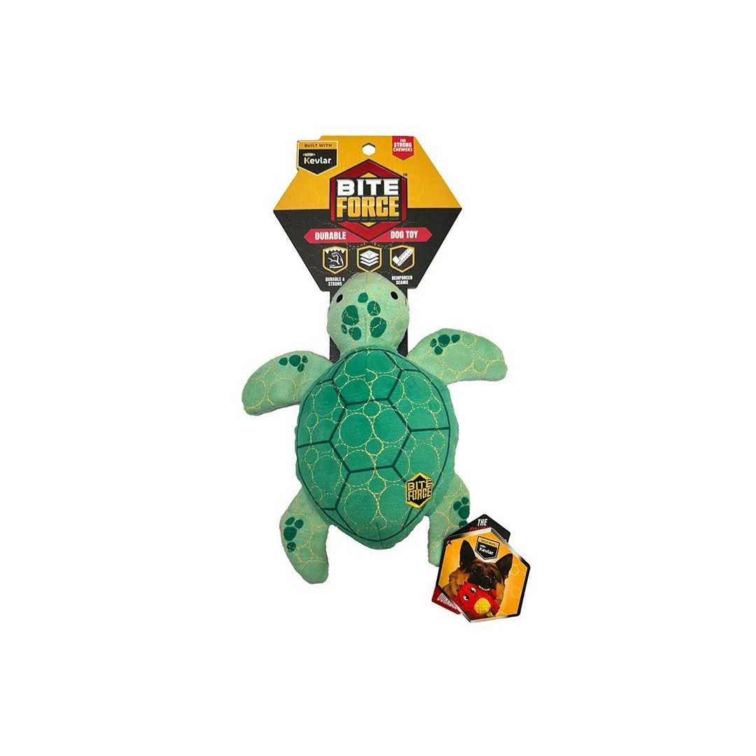 Bite Force Durable Plush Turtle Dog Toy
