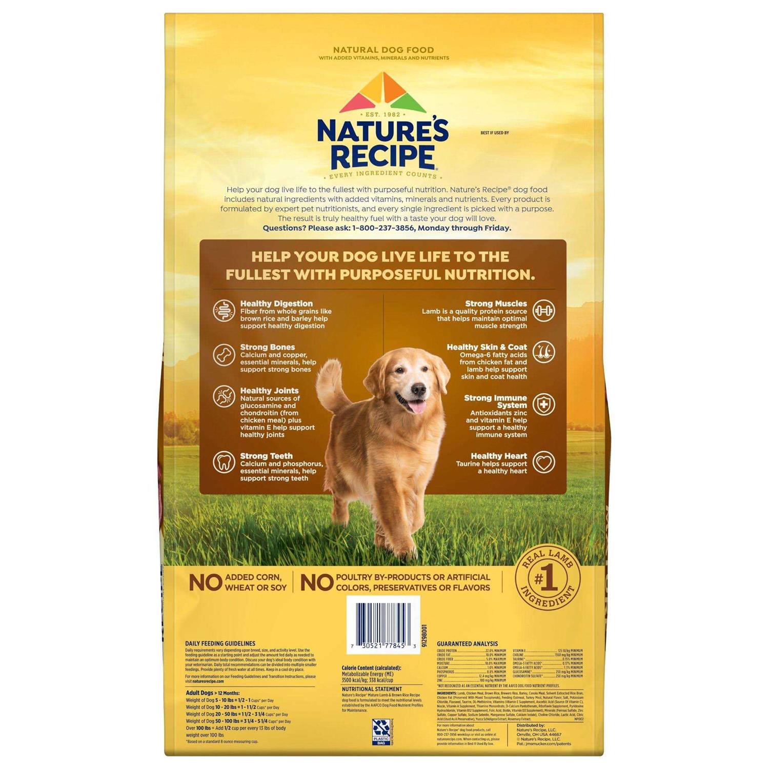 Nature’s Recipe Mature Dry Dog Food