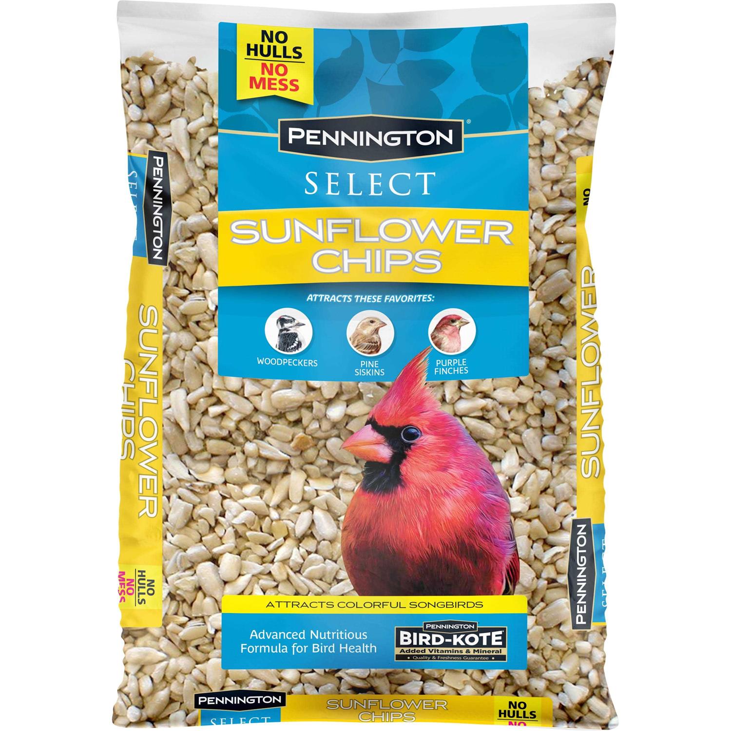 Pennington Select Sunflower Chips, Dry Wild Bird Food and Seed
