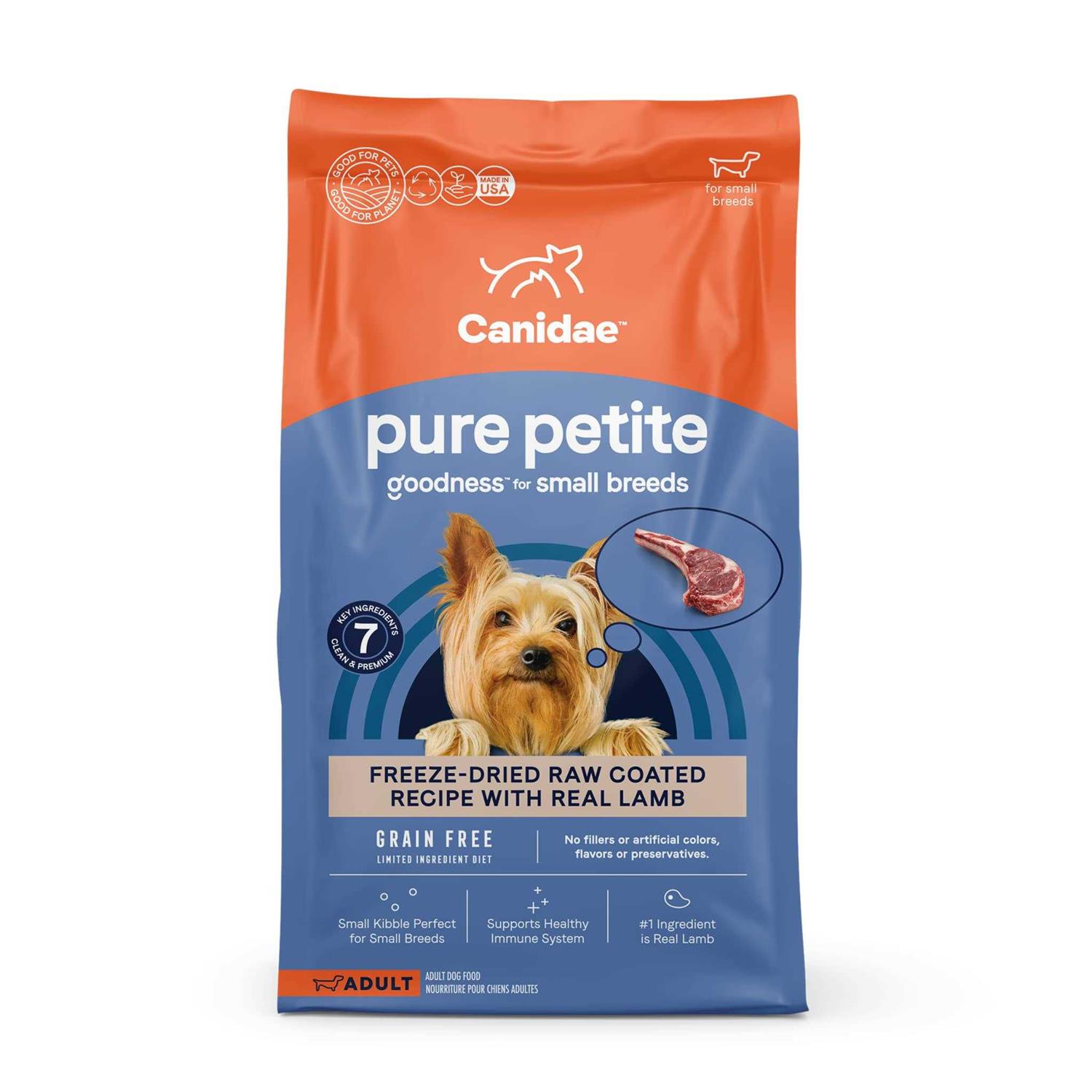 Canidae PURE Petite Adult Small Breed Grain-Free with Lamb Dry Dog Food