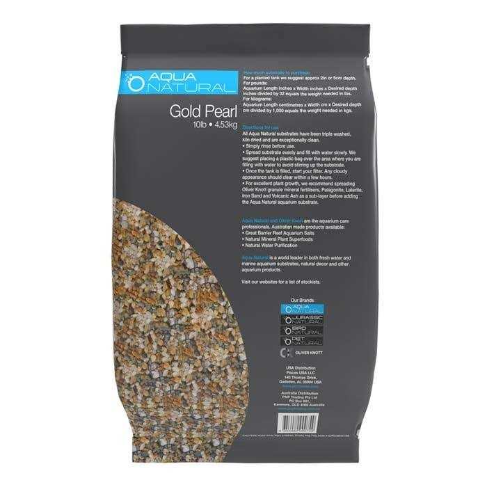 Aquanatural Gold Pearl Gravel Substrate Aquariums, vivariums and terrariums