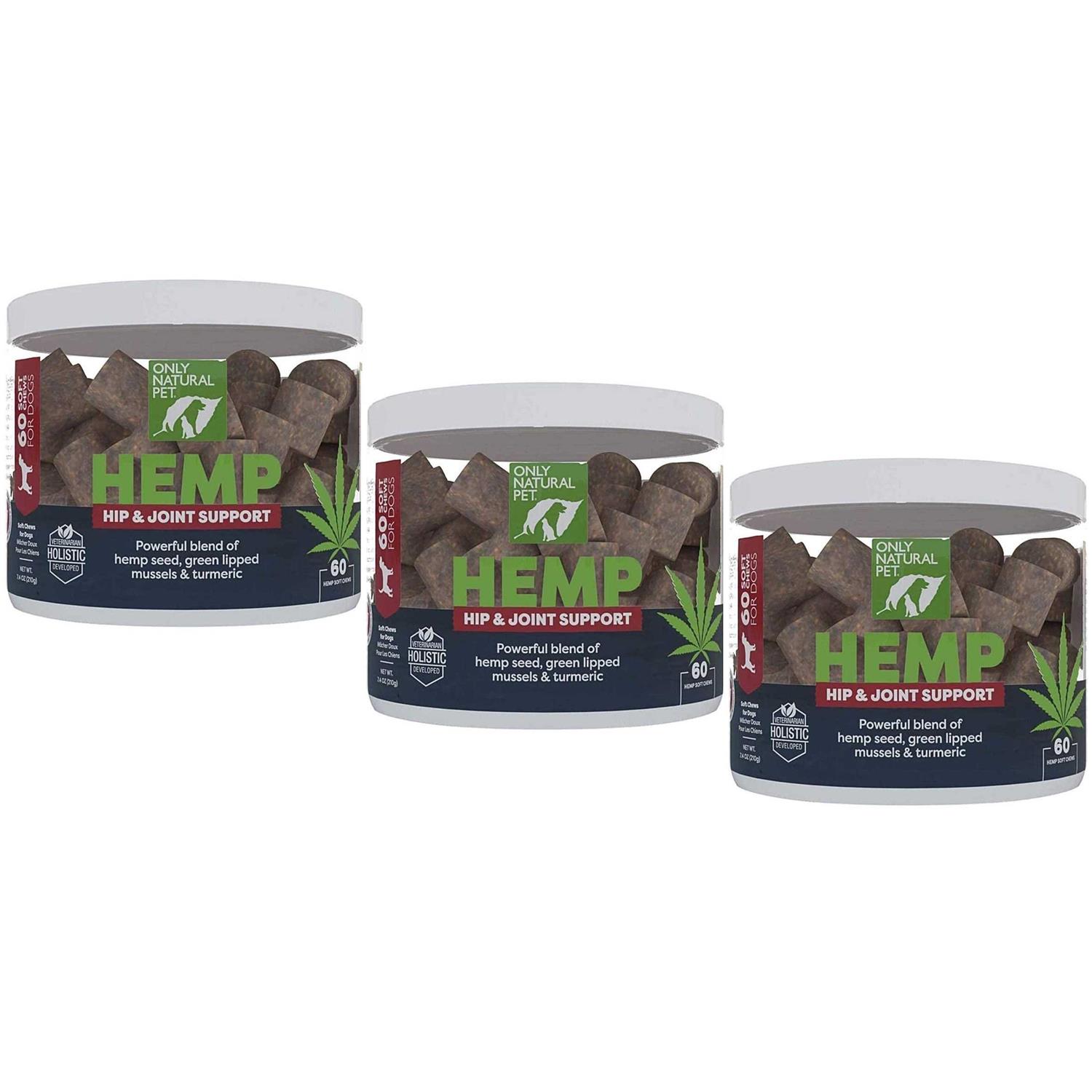 Only Natural Pet Hemp Hip & Joint Support Soft Dog Chews