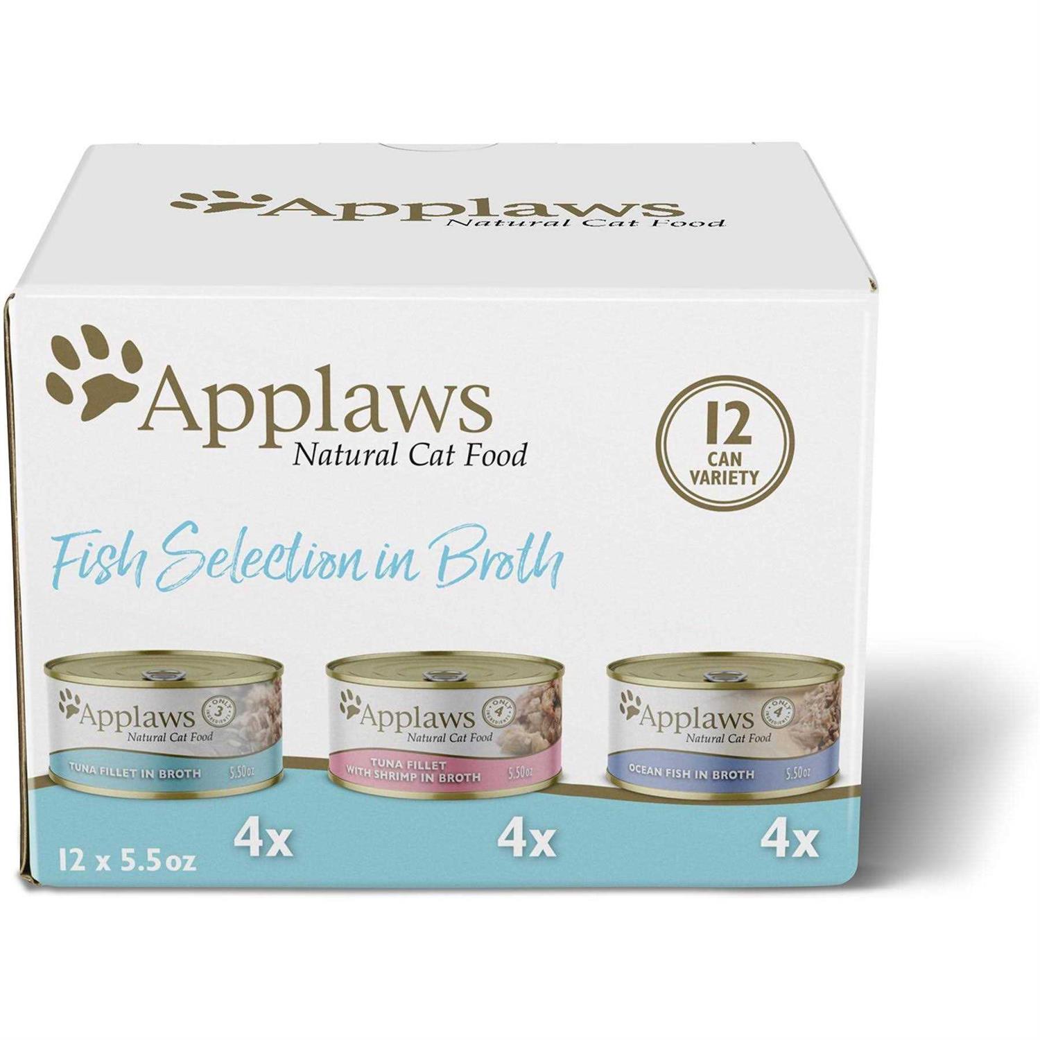 Applaws Natural Fish Selection in Broth Multipack Wet Cat Food
