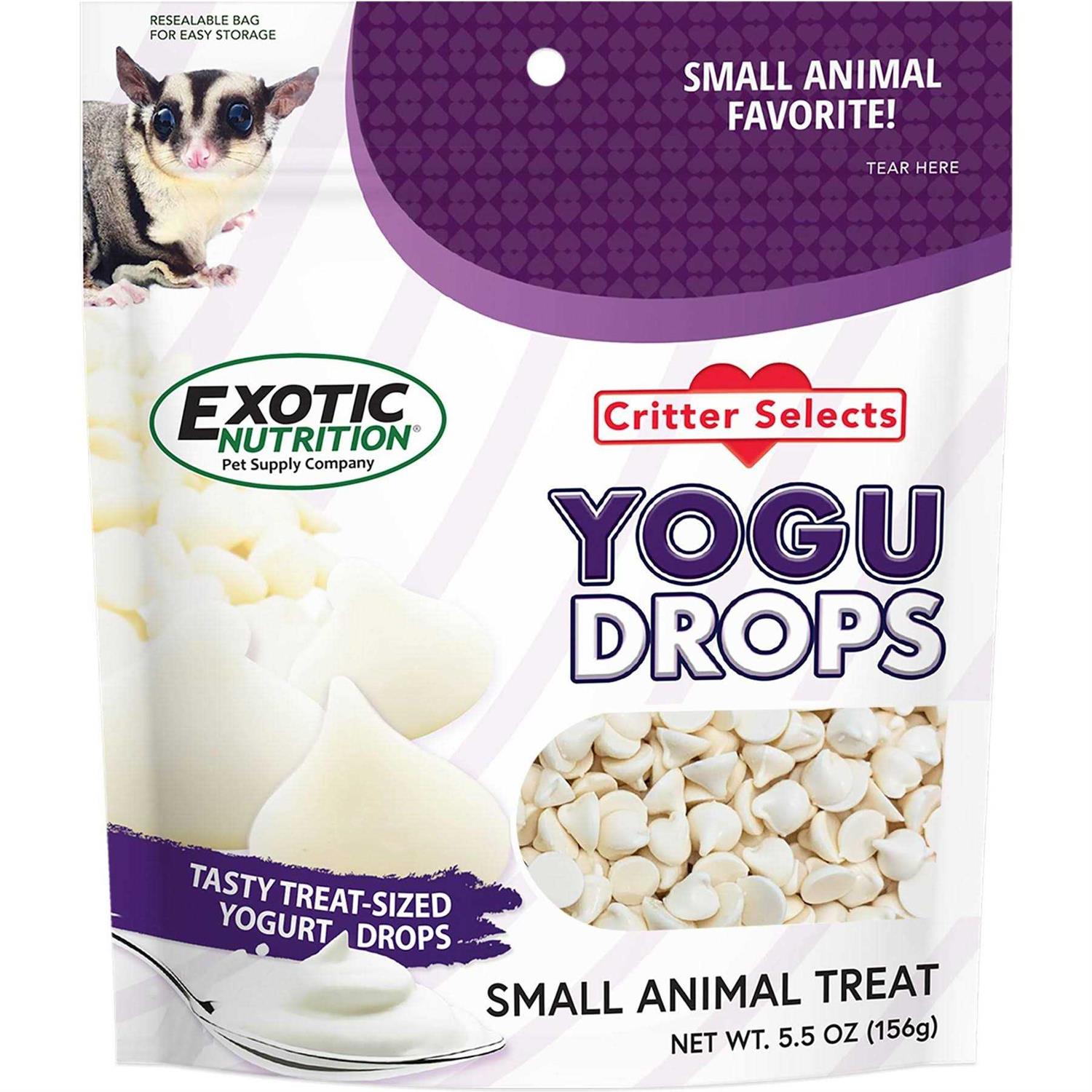 Exotic Nutrition Critter Selects Yogurt Drops Small Pet Treat
