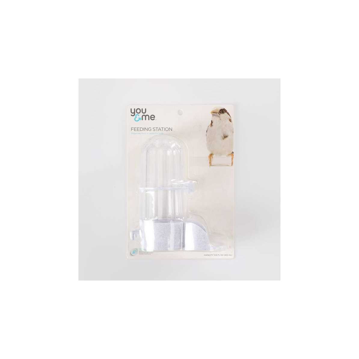 You & Me Jumbo Fountain White Bird Feeder