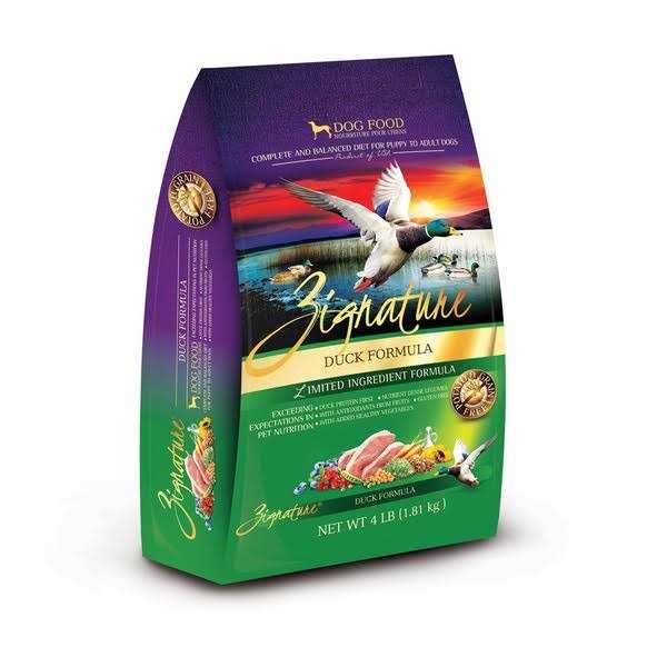 Zignature Duck Dry Dog Food Limited Ingredient Formula