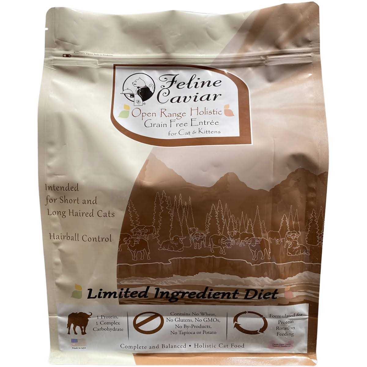 Feline Caviar Limited Ingredient Open Range Holistic Entrée Grain-Free Dry Cat Food