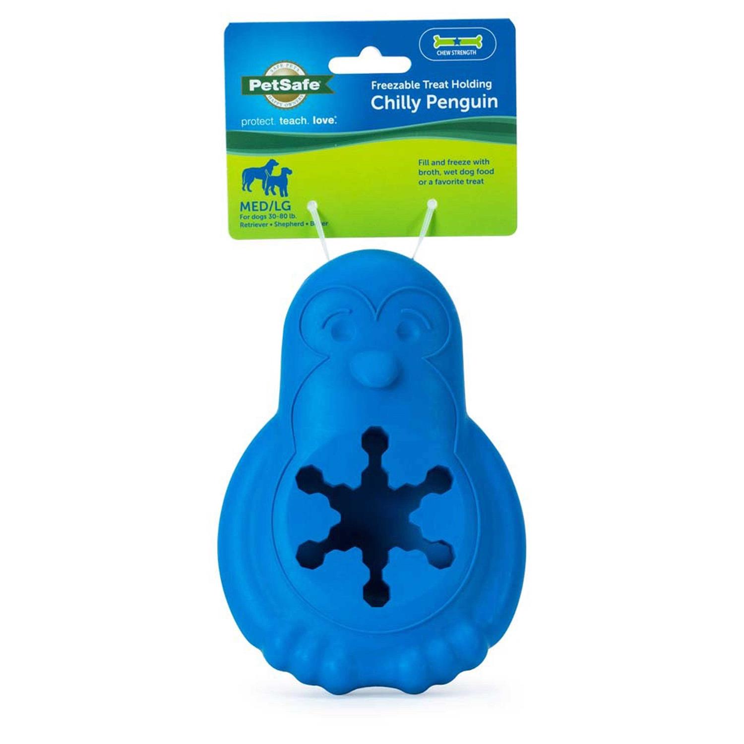 PetSafe Chilly Penguin Freezable Treat Holding Dog Toy