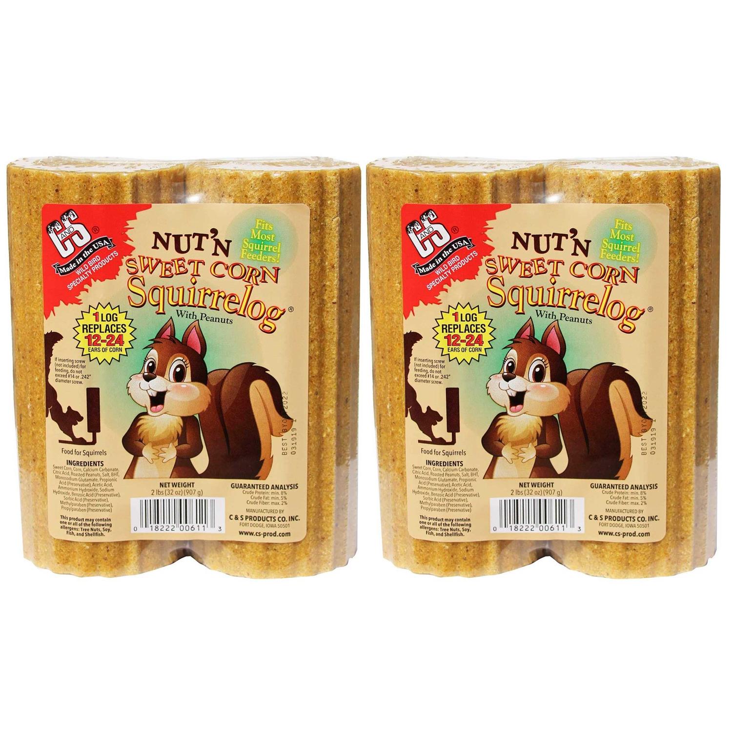 C&S Nut N Sweet Corn Squirrelog