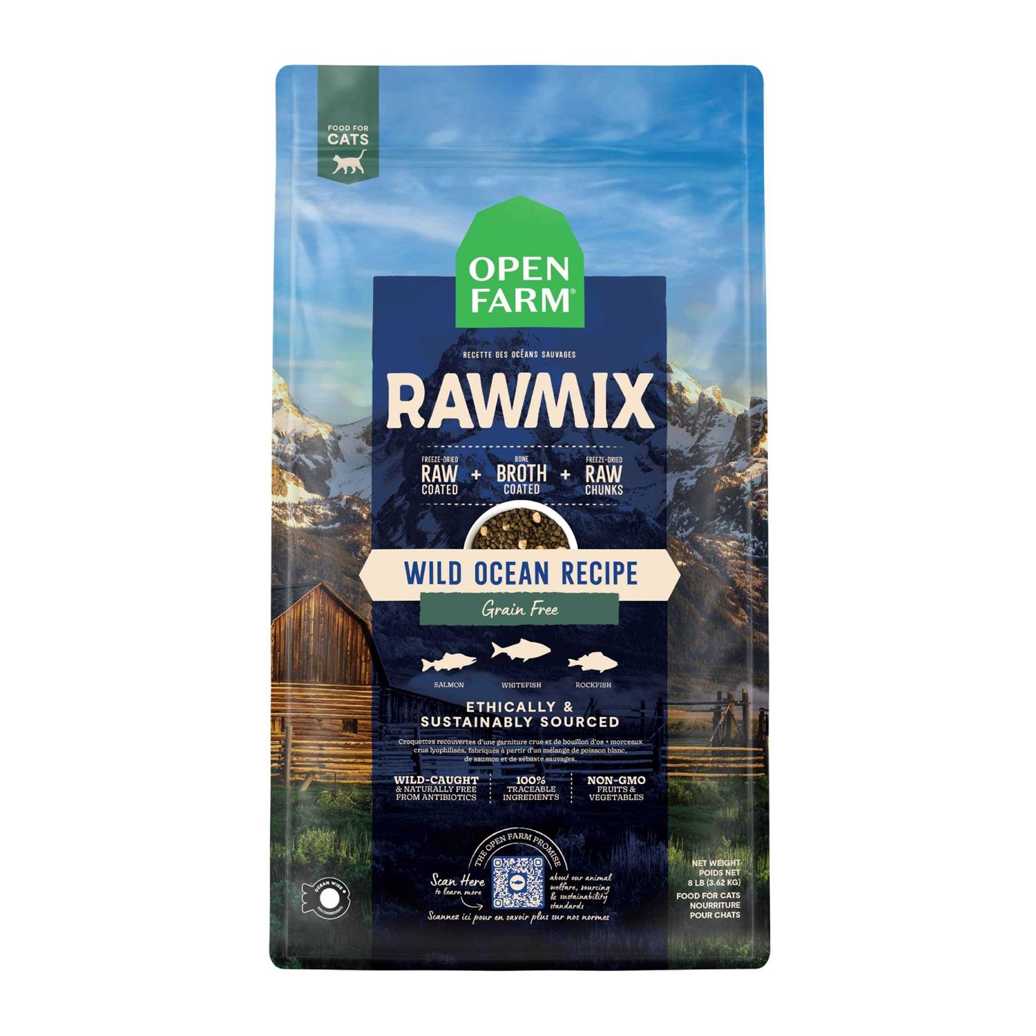 Open Farm Grain Free RawMix Wild Ocean Dry Cat Food
