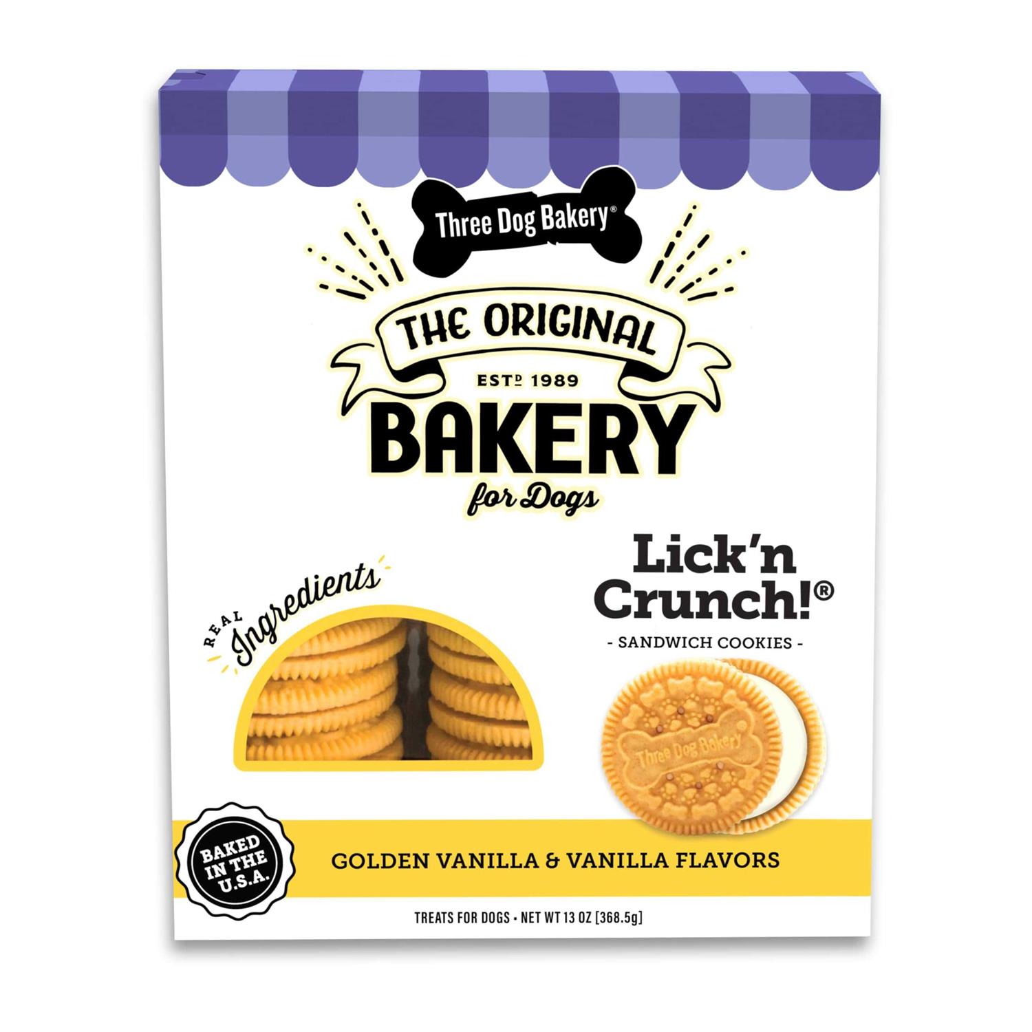 Three Dog Bakery Lick ‘n Crunch Sandwich Dog Treats