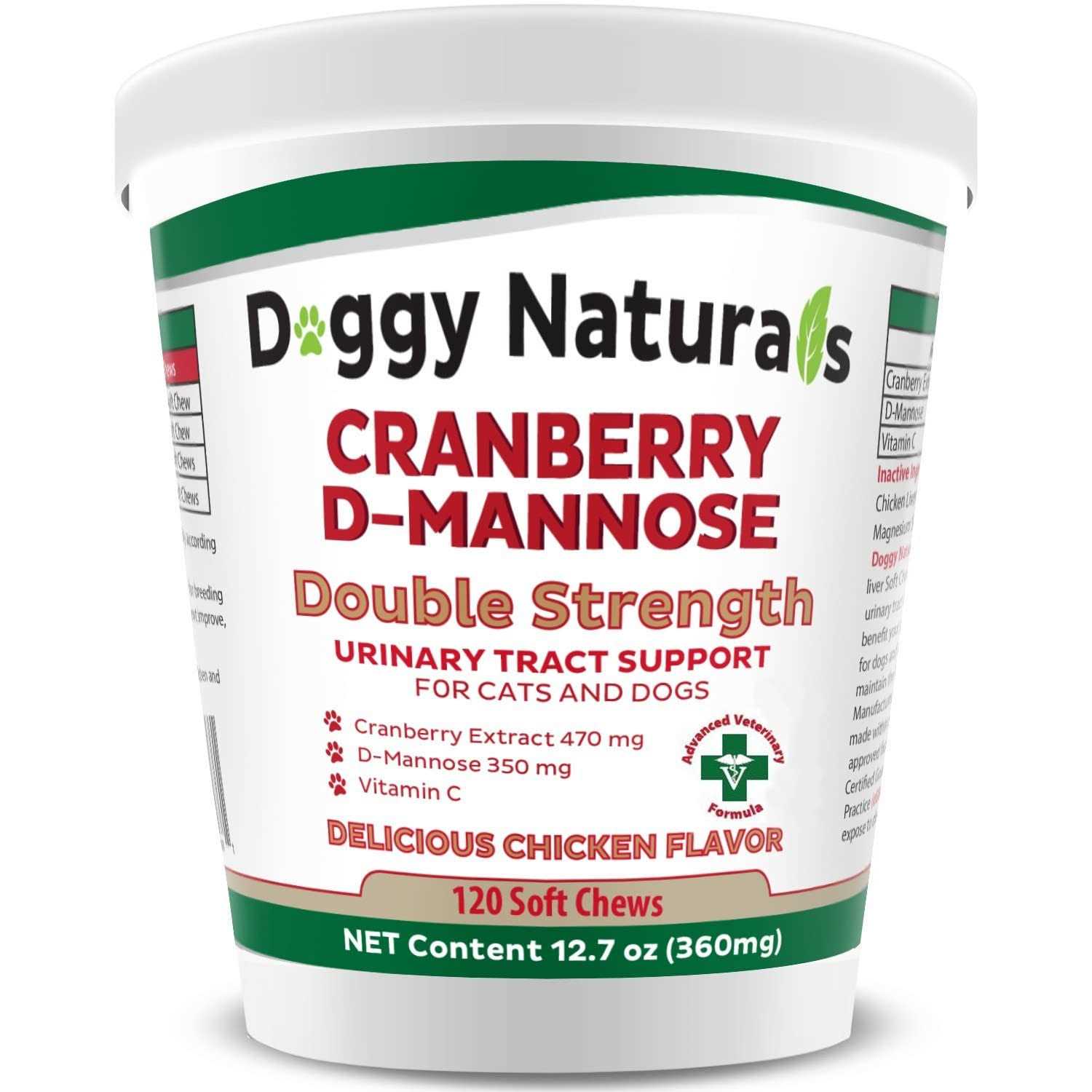 Pet Health Pharma Cranberry D-Mannose for Dogs and Cats Urinary Tract Infection Support Prevents and Eliminates UTI