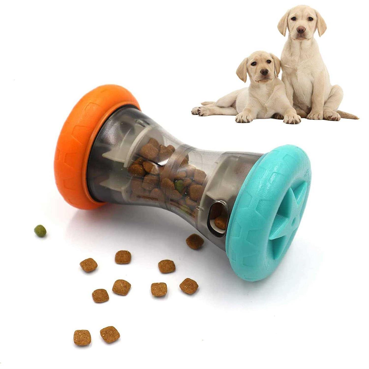 Aelflane Treat Dispensing Puzzle Toys for Small Dogs,Interactive Chase Toys,Perfect Alternative to Slow Feeder Dog Bowls to Improves Pets Digestion