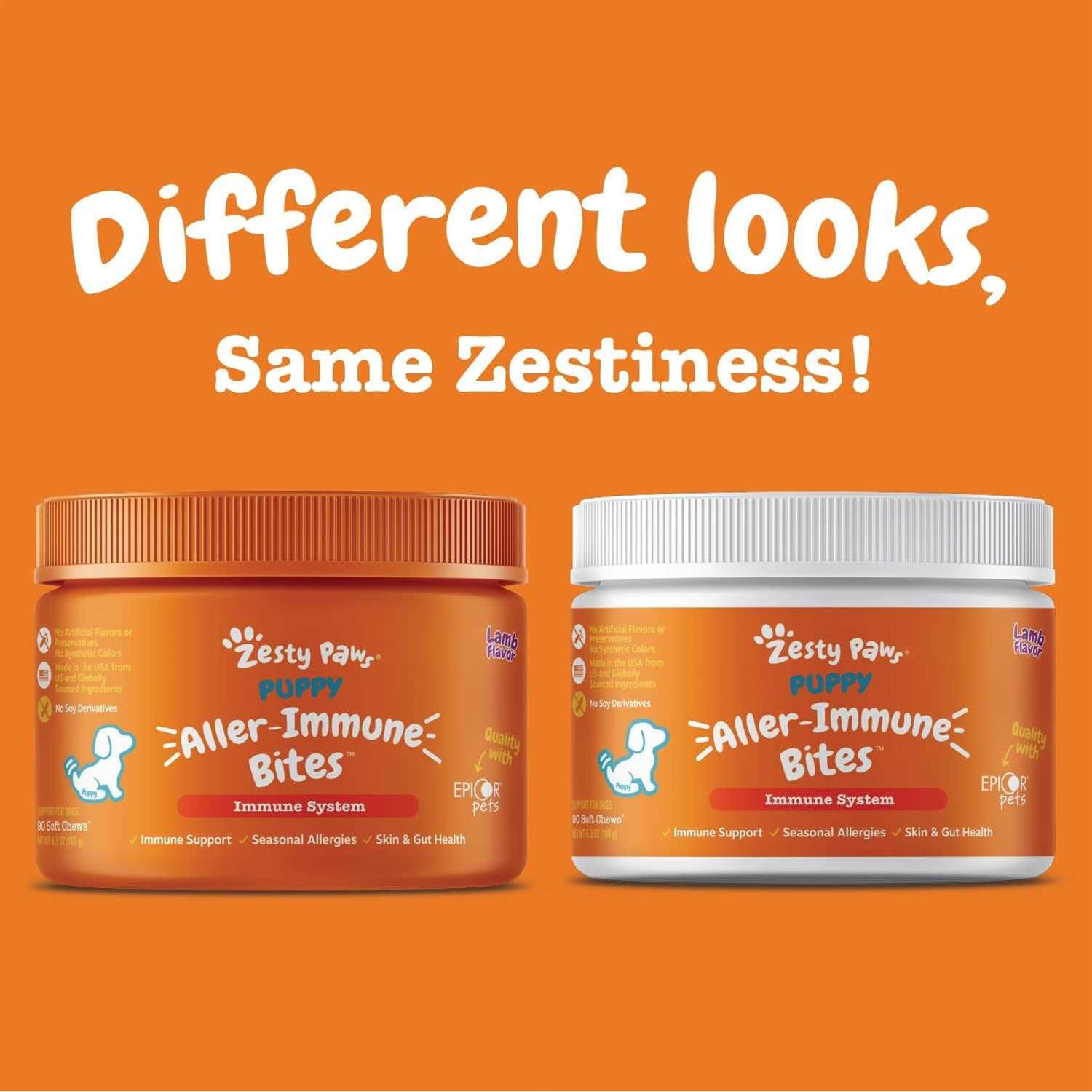 Zesty Paws Puppy Allergy Immune Supplement Bites