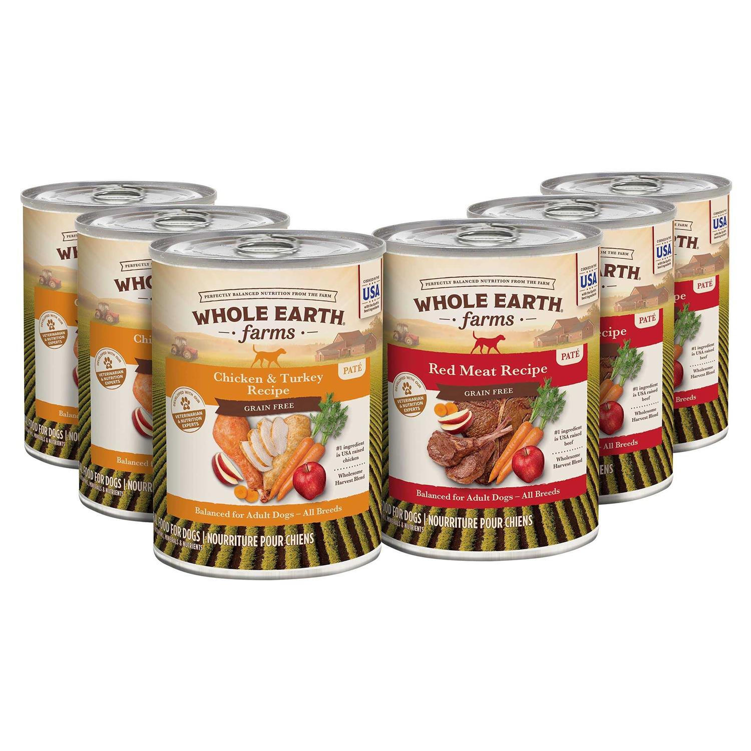 Whole Earth Farms Grain Free Wet Dog Food Chicken Turkey