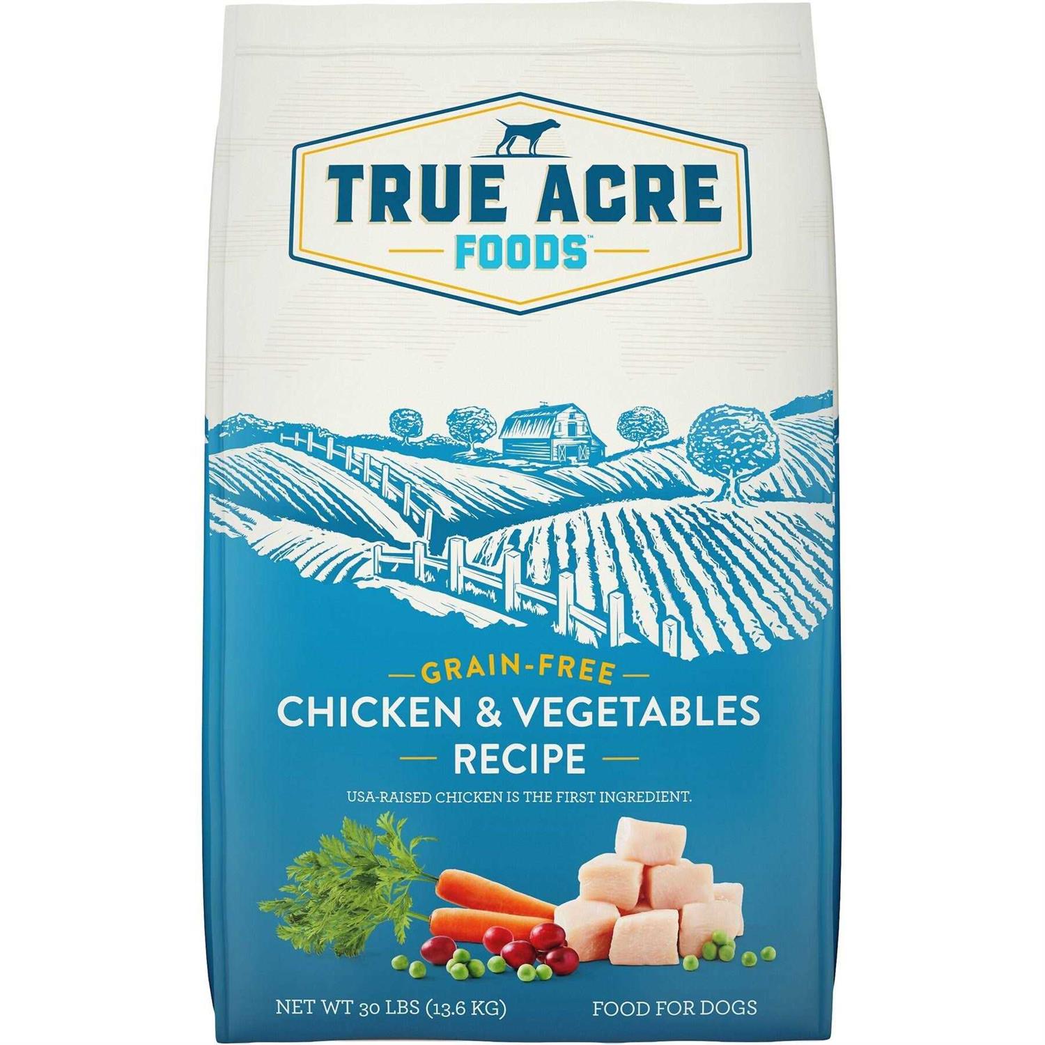 True Acre Foods Grain-Free Chicken & Vegetable Dry Dog Food