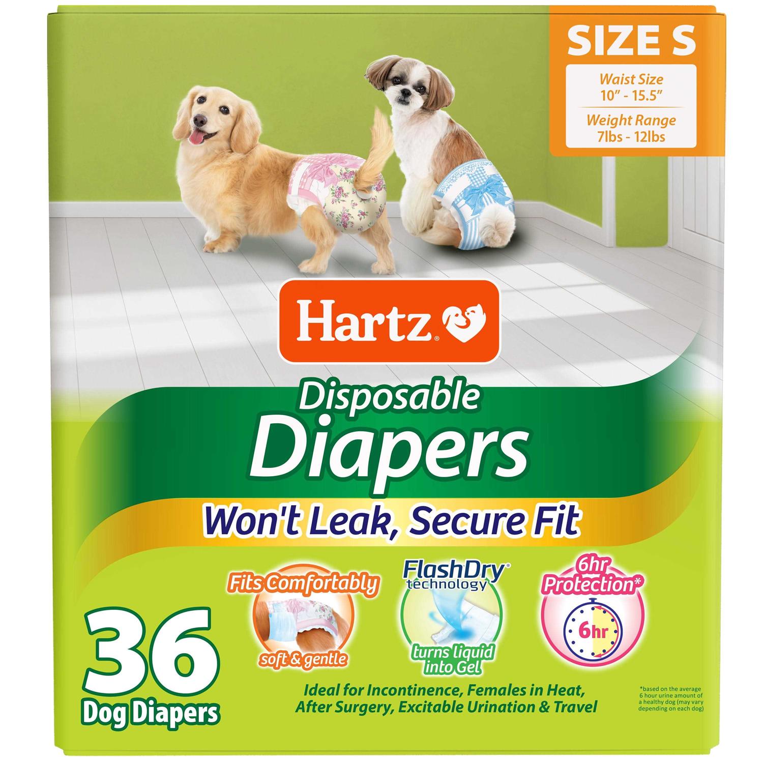 Hartz Disposable Male & Female Dog Diapers