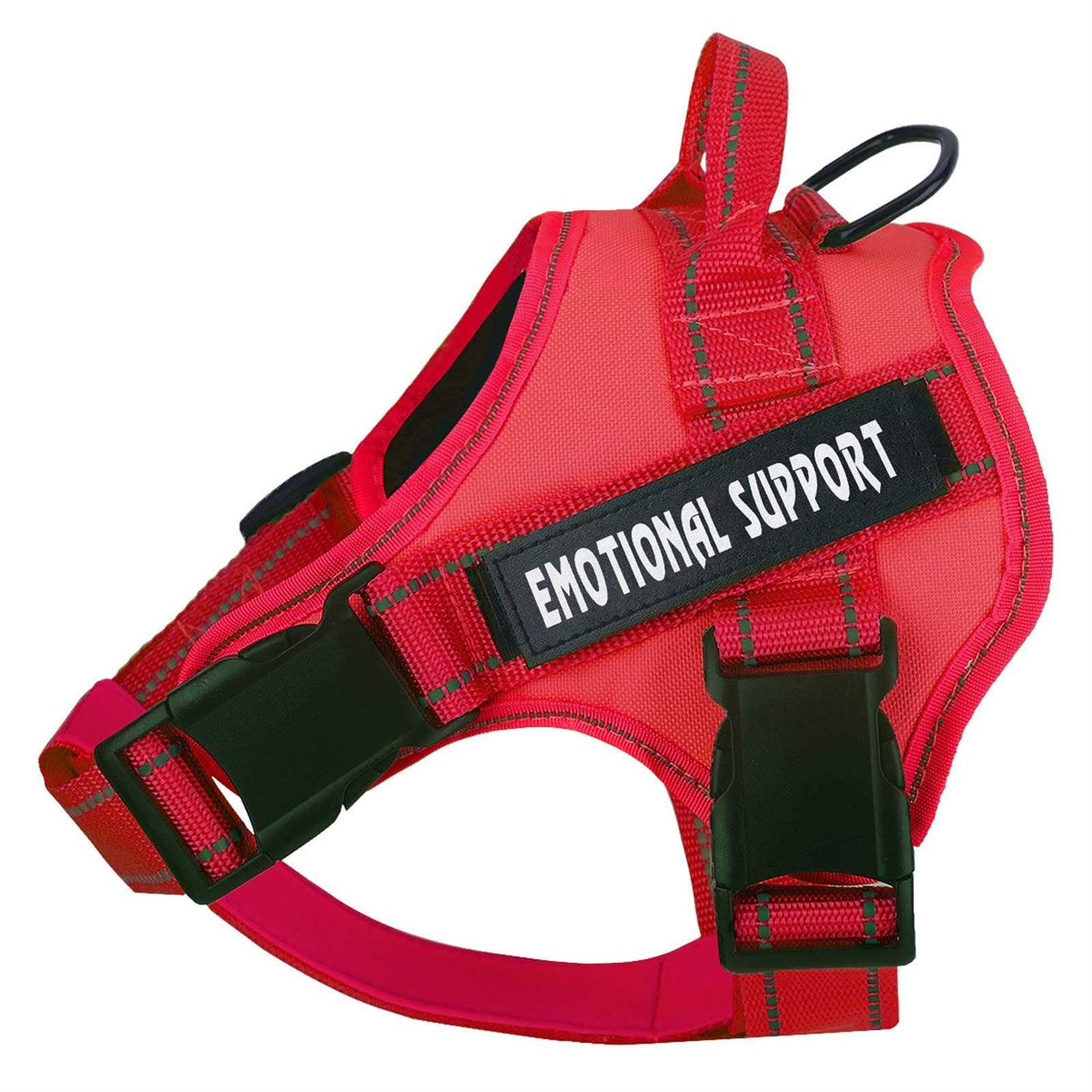 voopet Service Dog Harness,Emotional Support Pet Vest Harness,Reflective Breathable and Adjustable No-Pull ESA Dog Harness